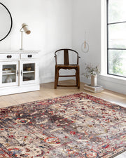 Sıcak Tonlu Bej Kırmızı Uşak Desenli Halı-Pera Halı