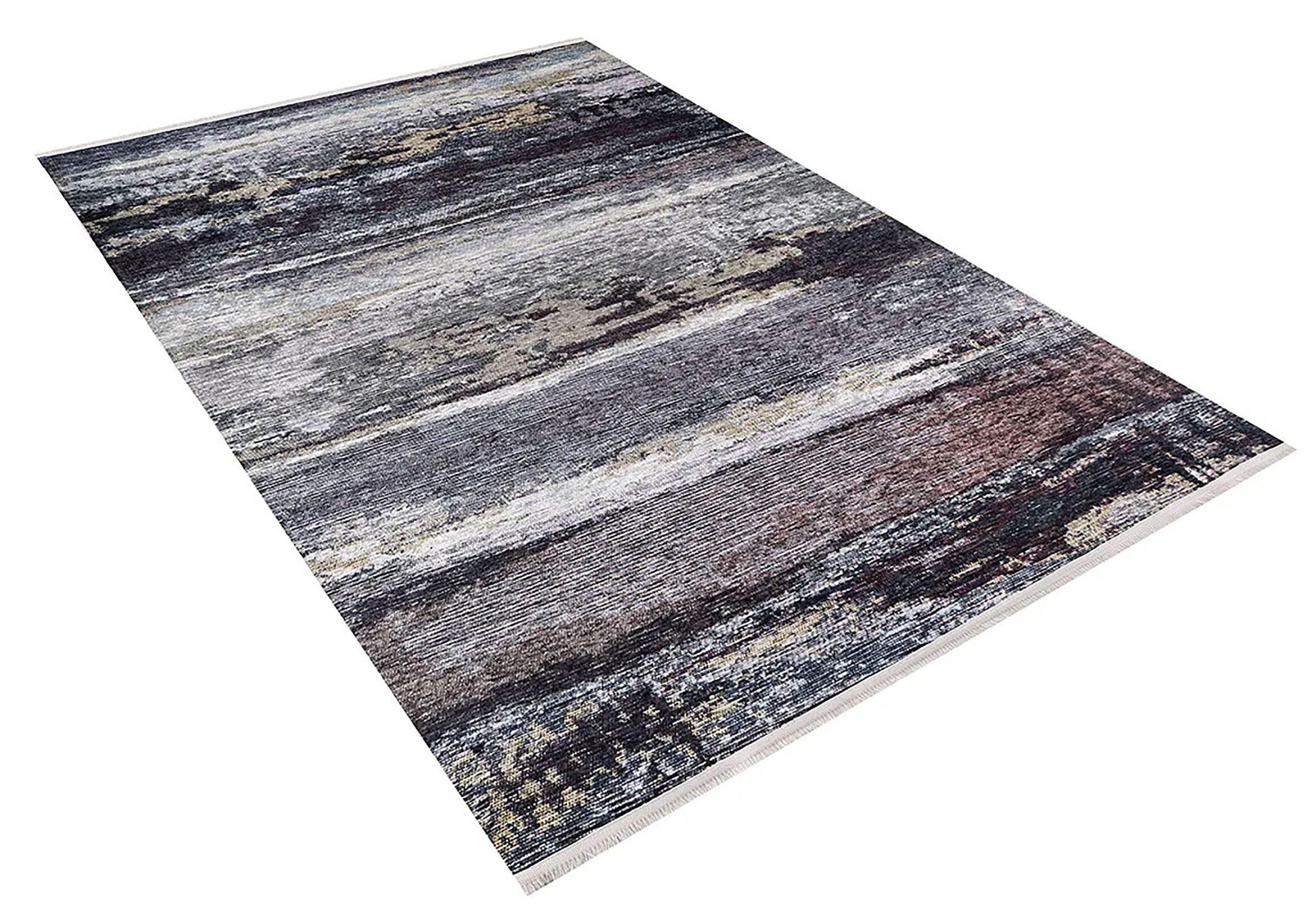 Siyah Kahverengi Modern Halı-Pera Halı