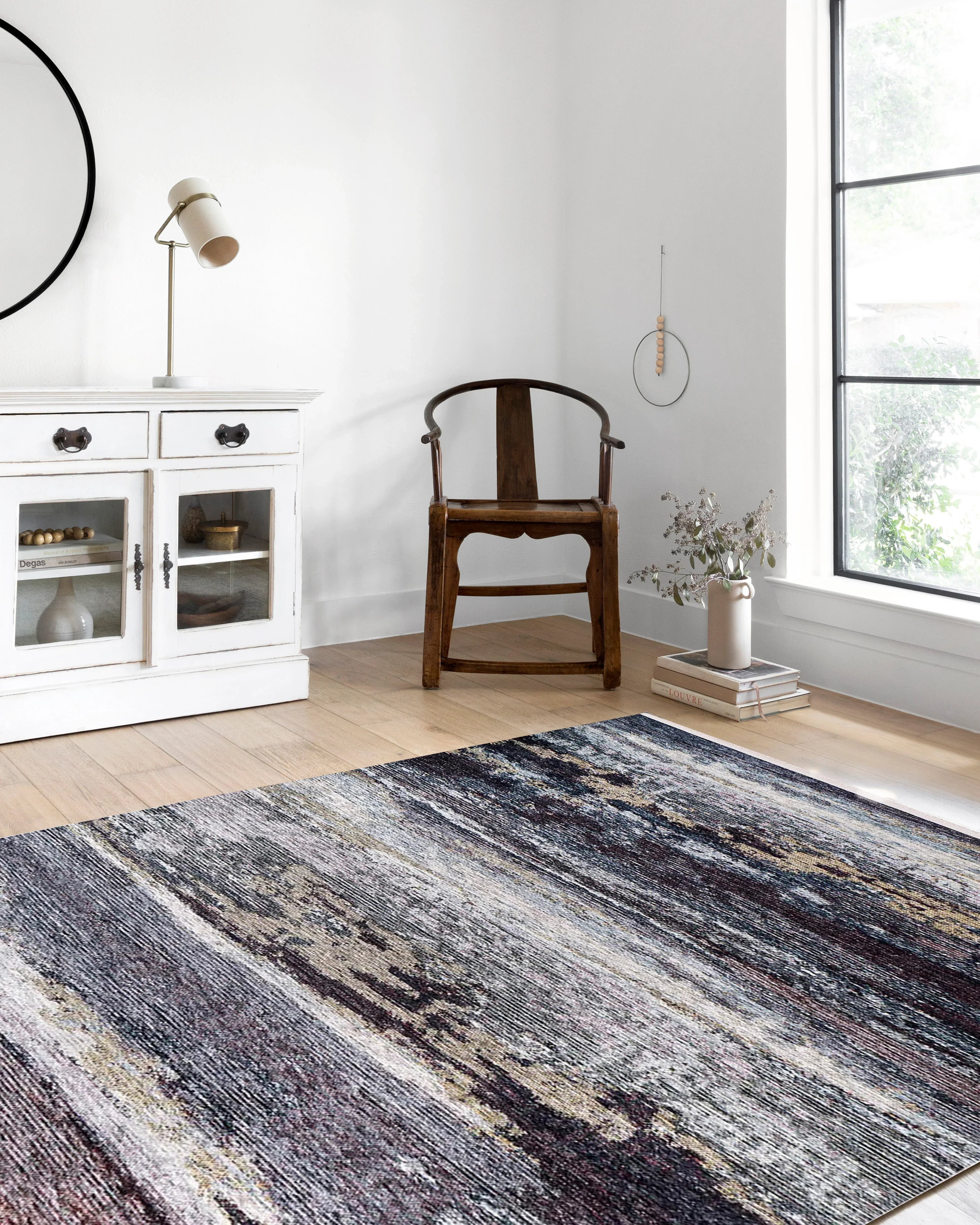 Siyah Kahverengi Modern Halı-Pera Halı