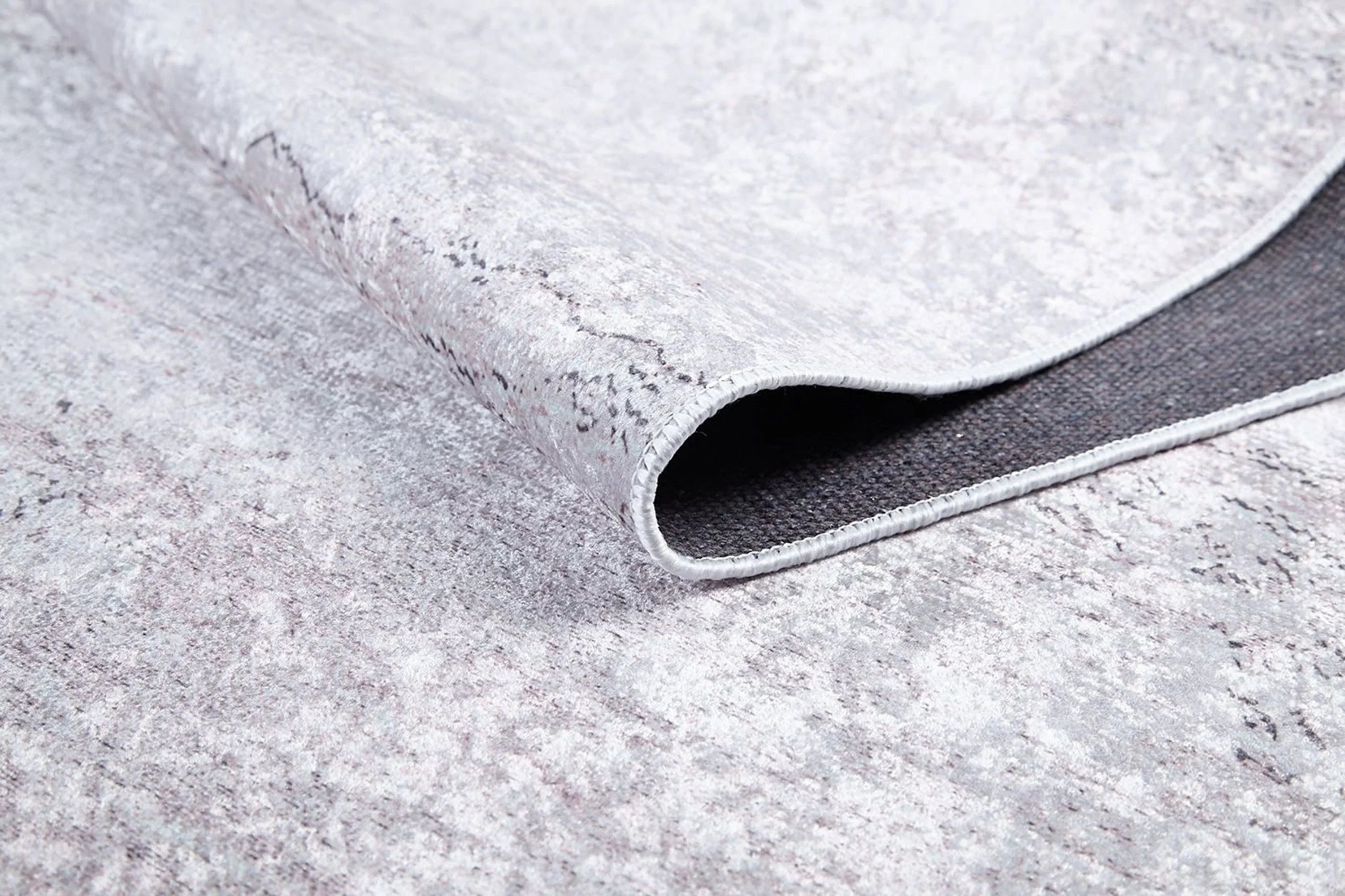 Soft Gri Bej Eskitme Desenli Halı-Pera Halı