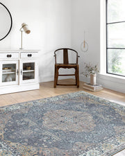 Soho Madalyon Desenli Bej Geleneksel Oryantal Doğu Halısı-Pera Halı