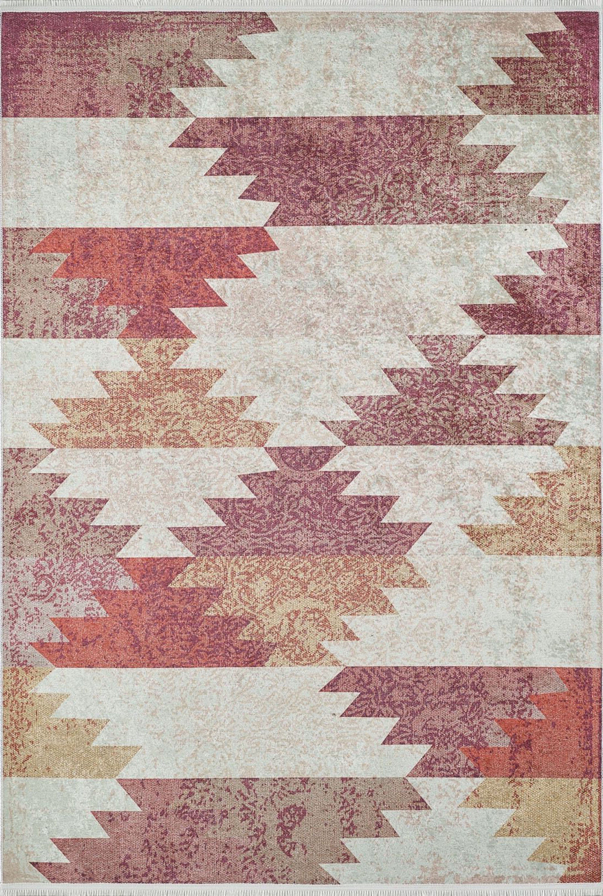 Pastel Bej Turuncu Kilim Halı - Pera Halı