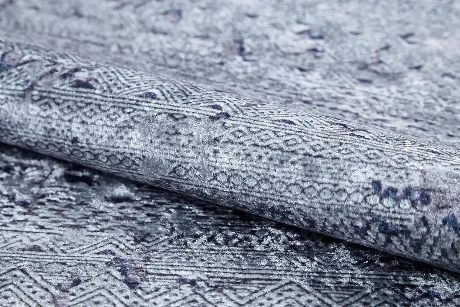 Ton Sür Ton Yıkanabilir Mavi Halı-Pera Halı