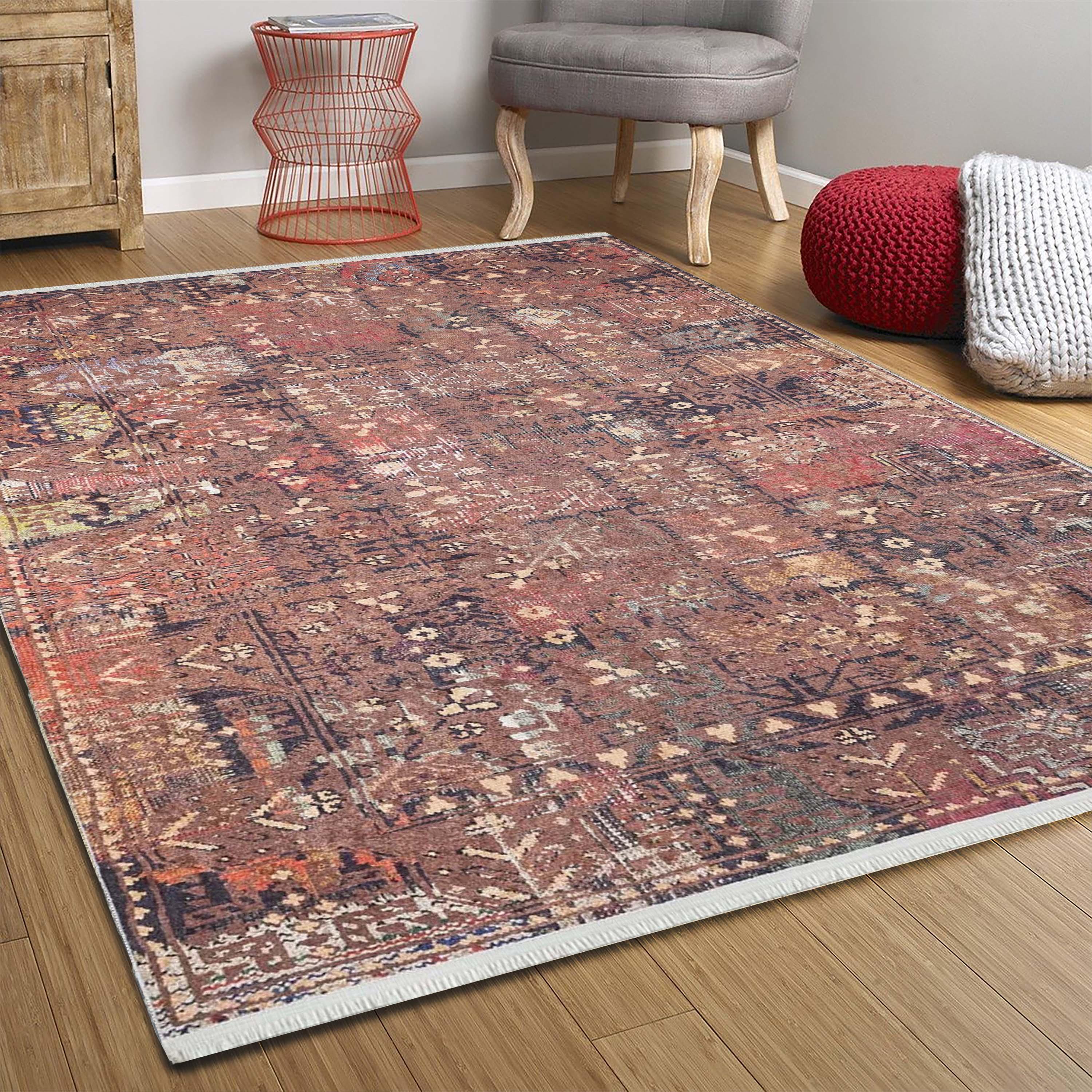 Tuğla Rengi Uşak Halı-Pera Halı