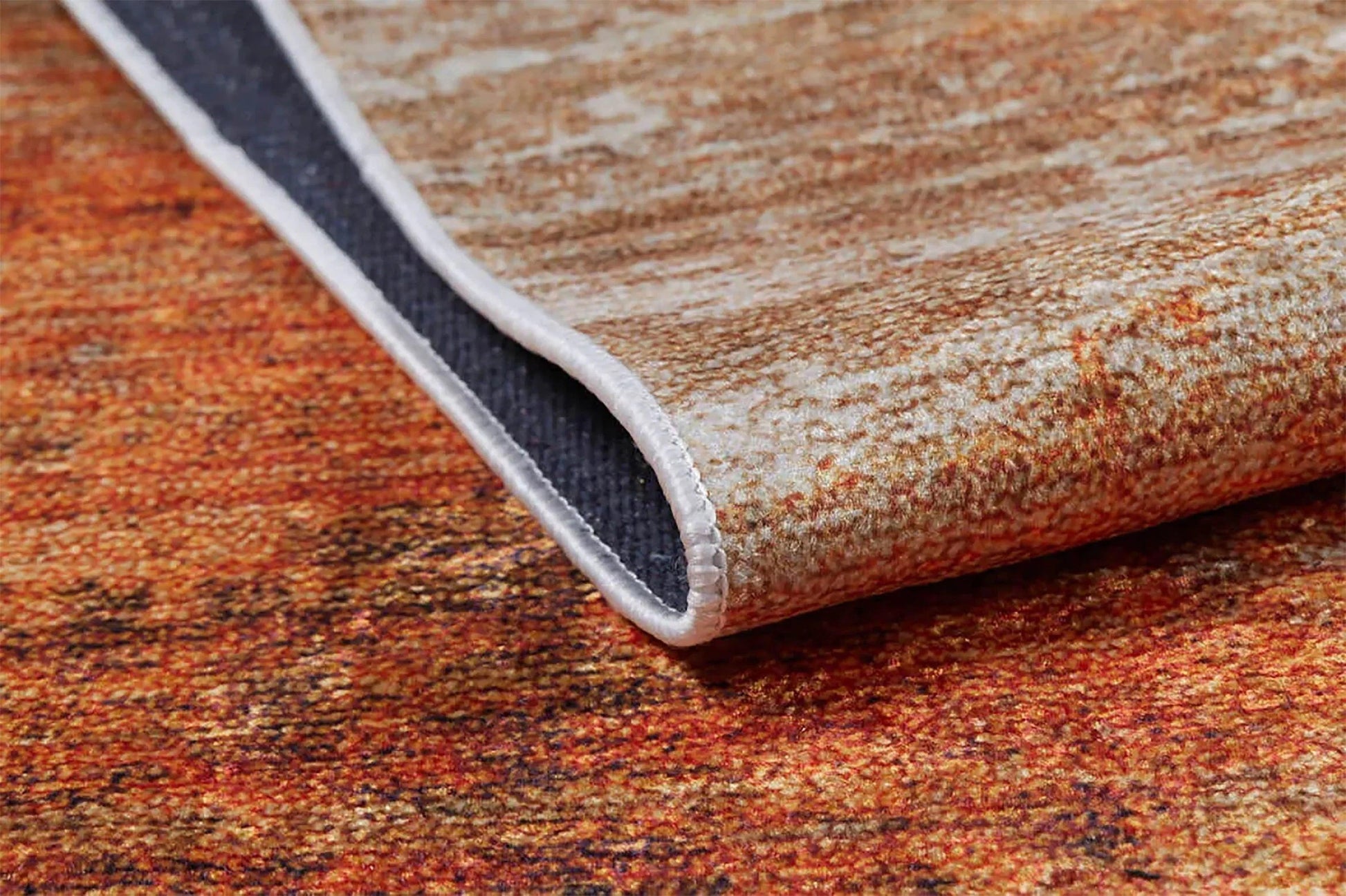 Turuncu Bej Modern Halı-Pera Halı