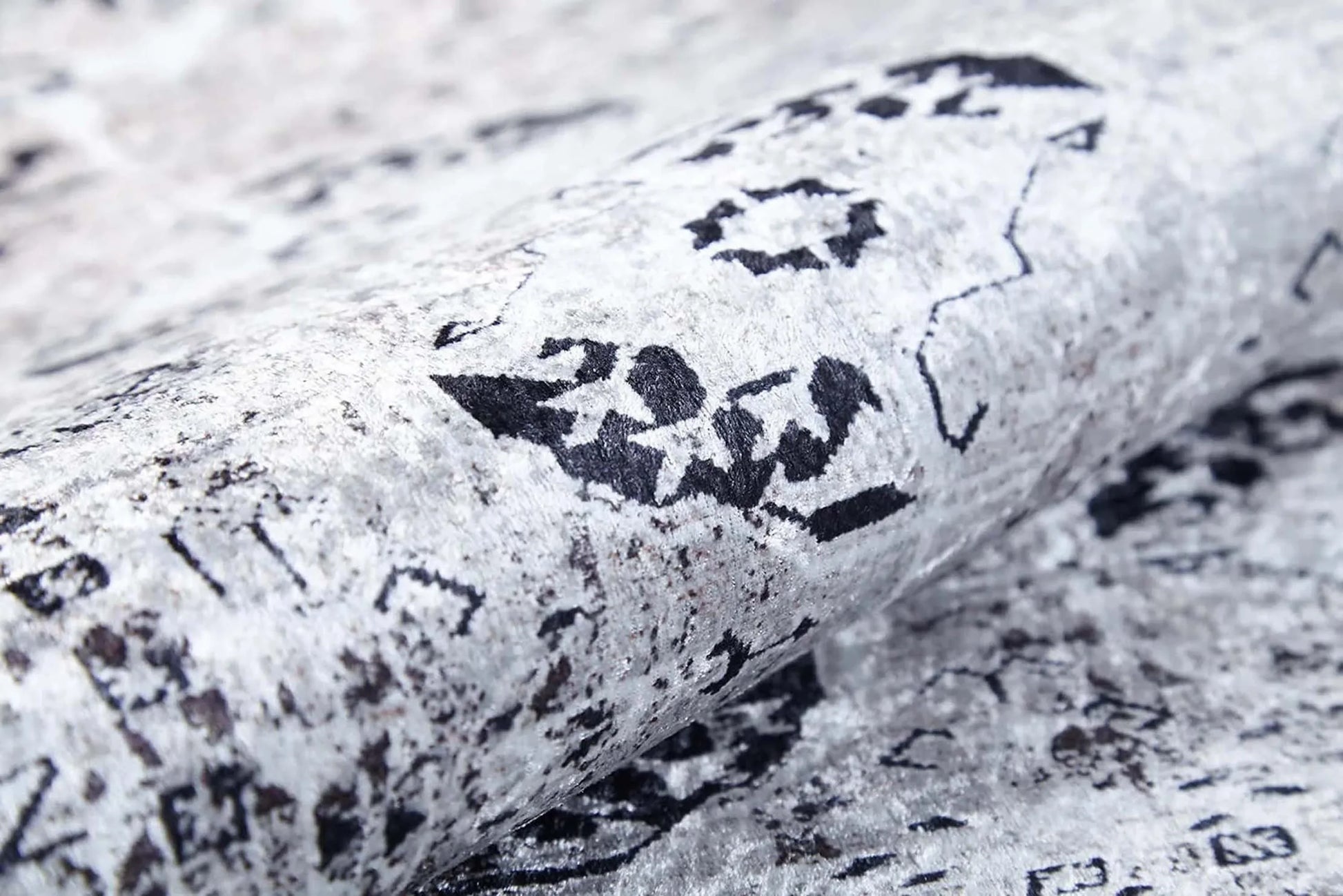 Turuncu Gümüş Geometrik Desenli Kilim Halı-Pera Halı