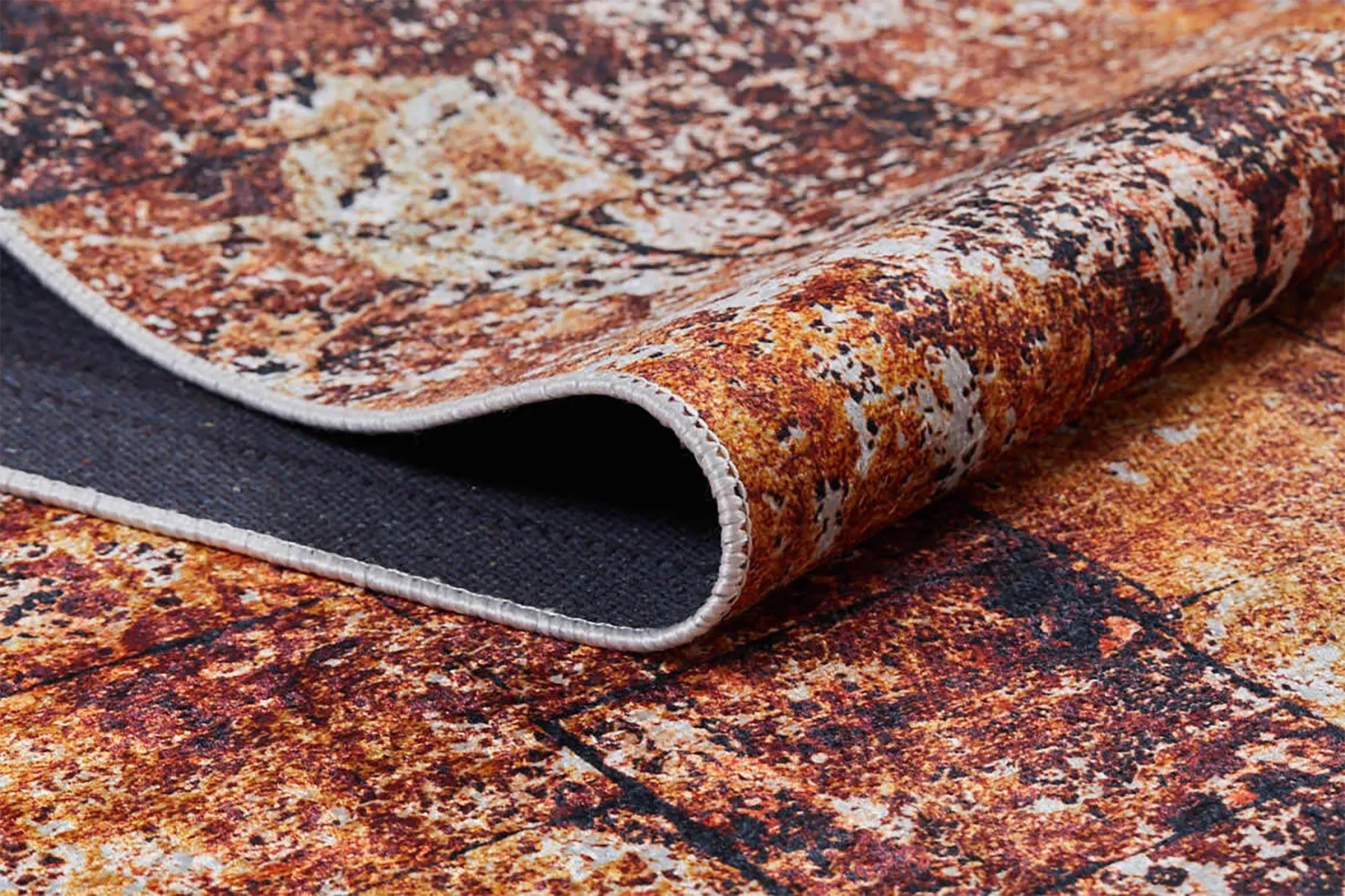 Turuncu Modern Halı-Pera Halı