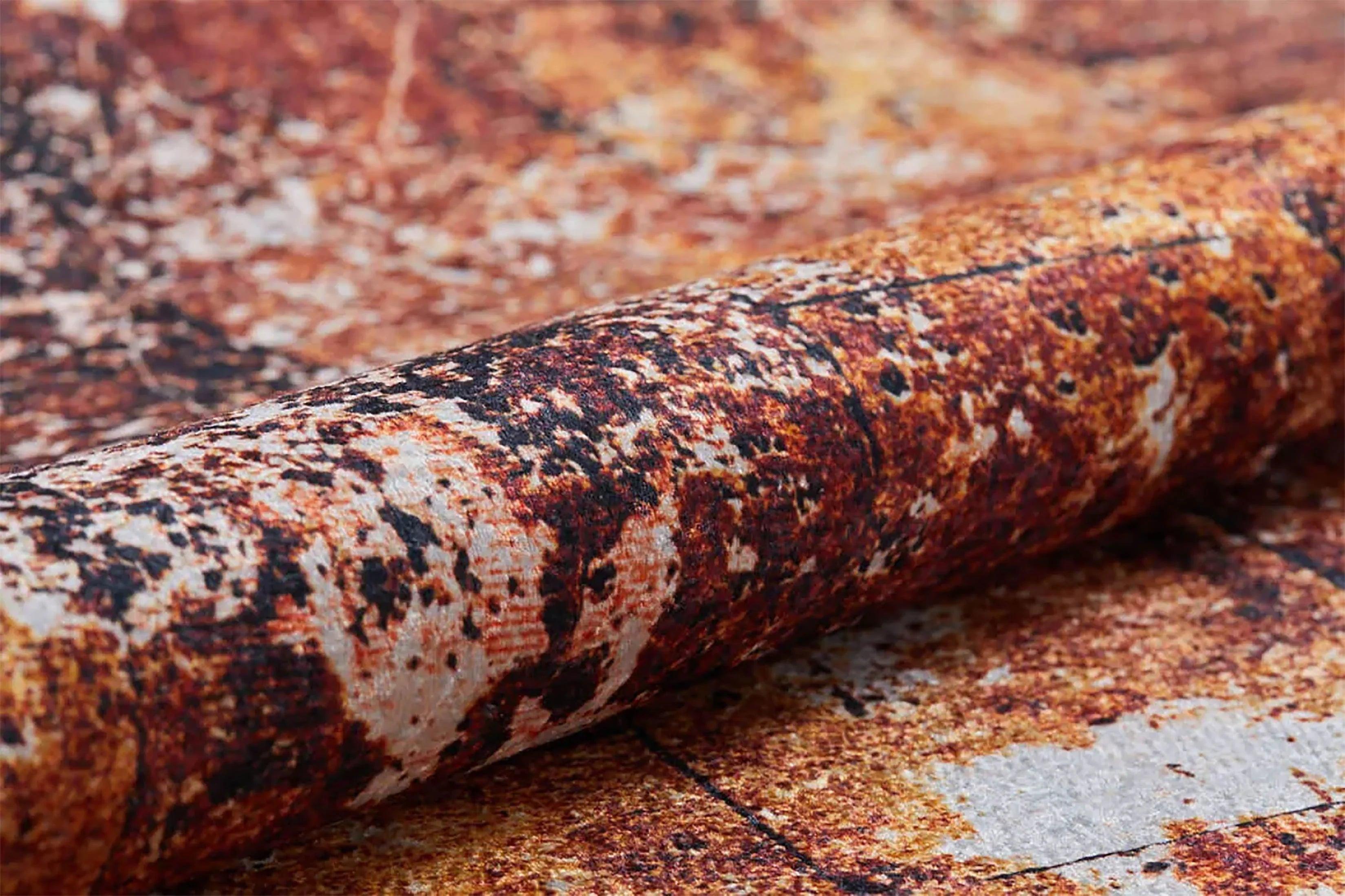 Turuncu Modern Halı-Pera Halı