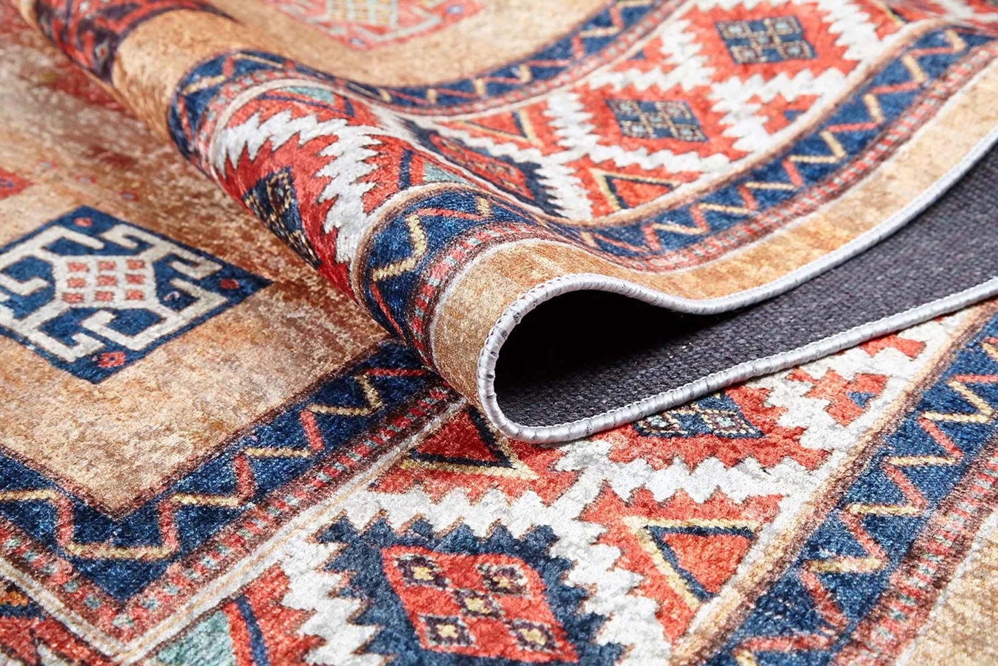 Turuncu Renkli Vintage Halı-Pera Halı