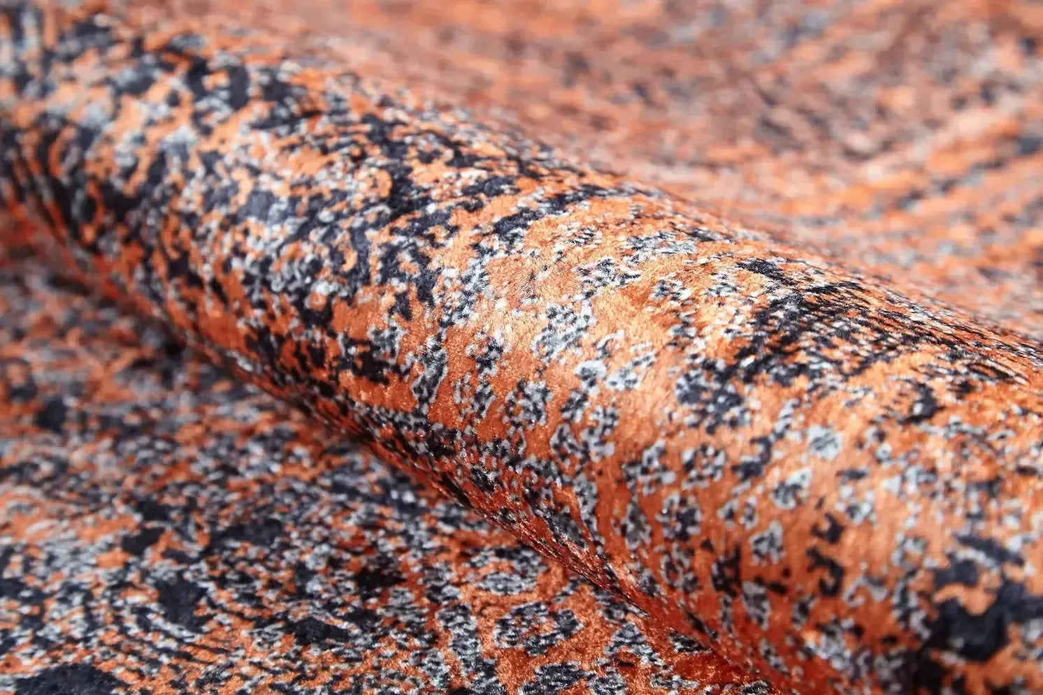 Turuncu Toprak Tonları Eskitme Halı-Pera Halı