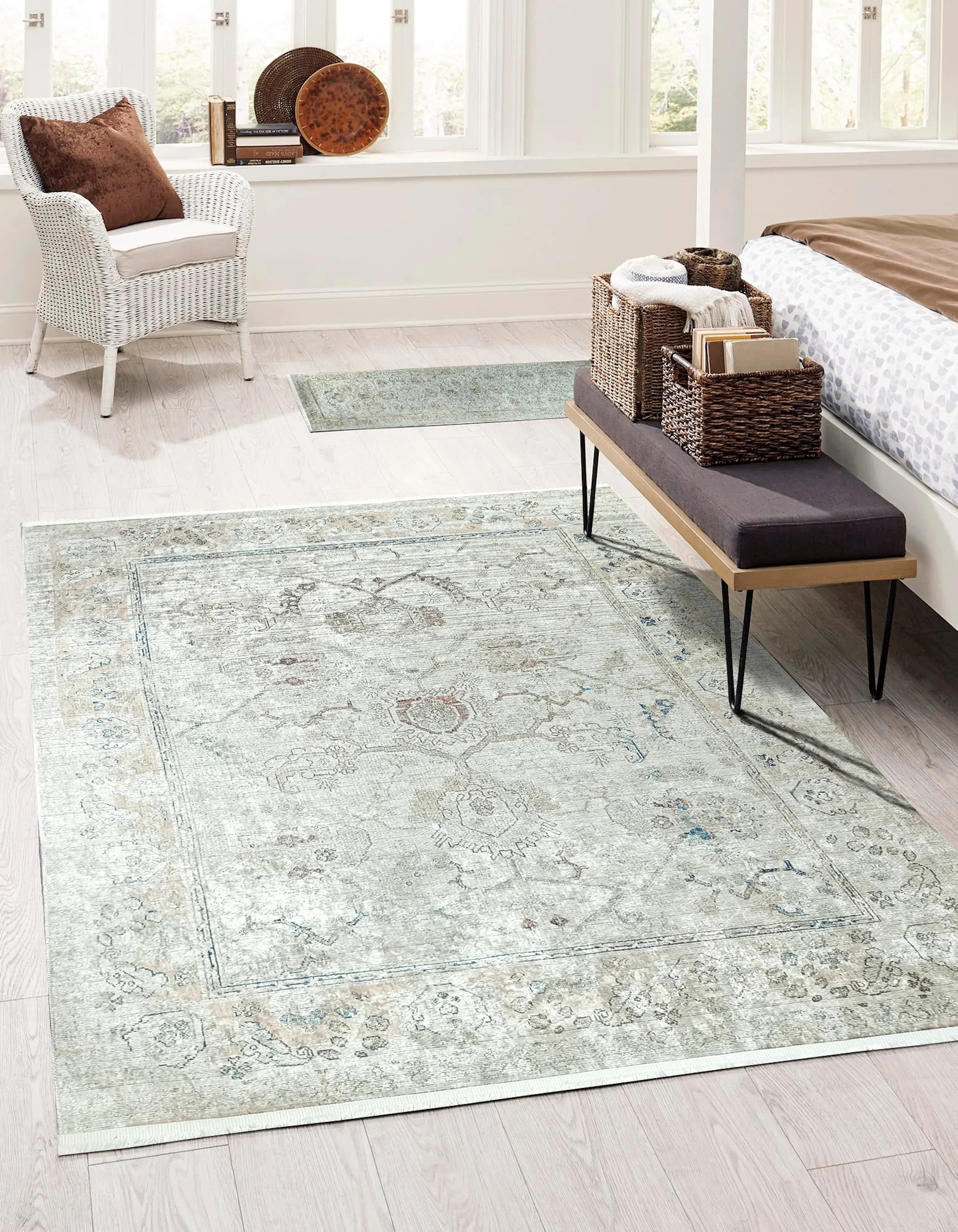 Uşak Doğal Bej Vintage Halı-Pera Halı