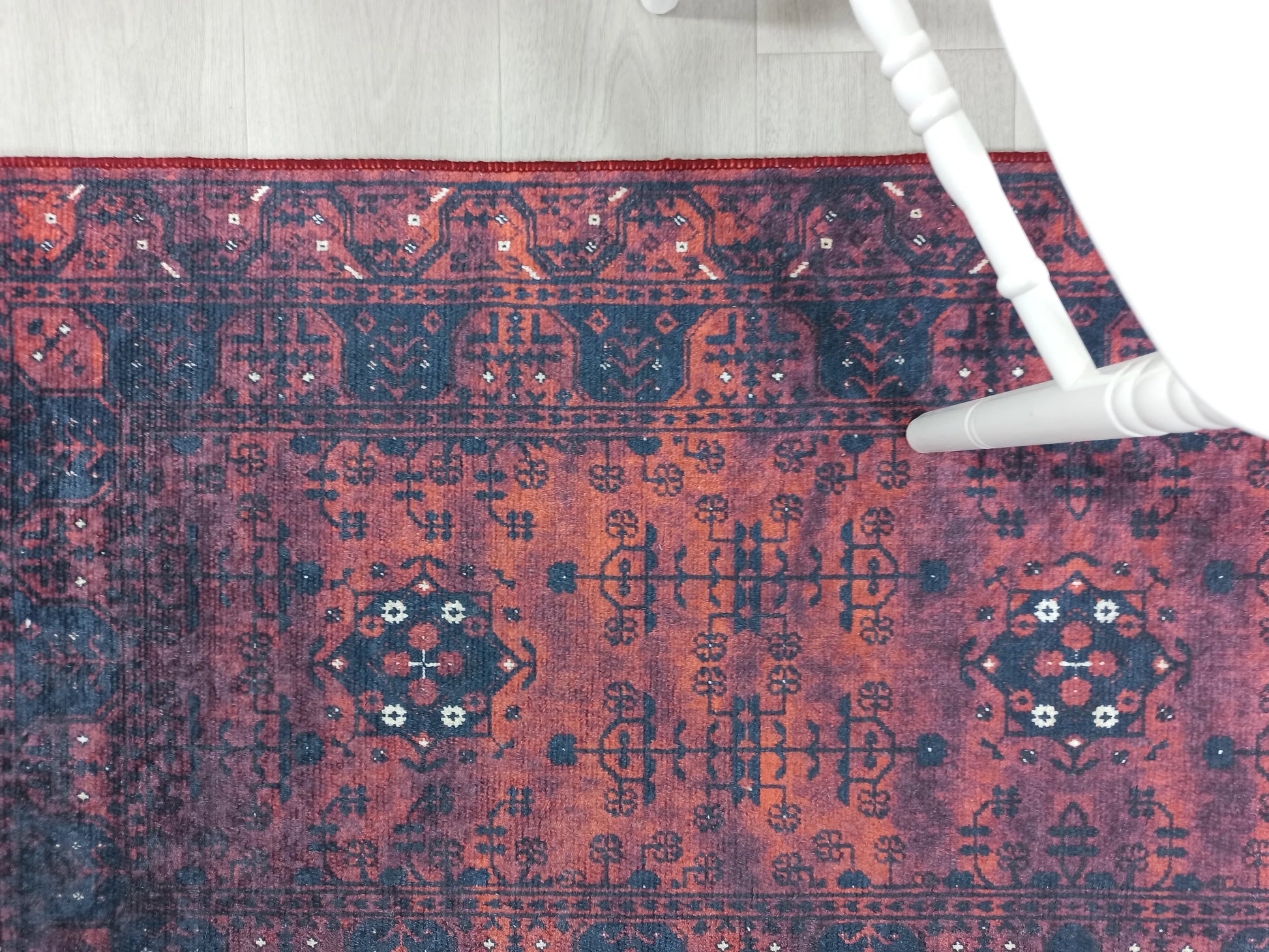 Uşak Kırmızı Lacivert Yazlık Halı-Pera Halı