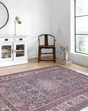 Uşak Tarzı Etnik Kırmızı Bej Halı-Pera Halı