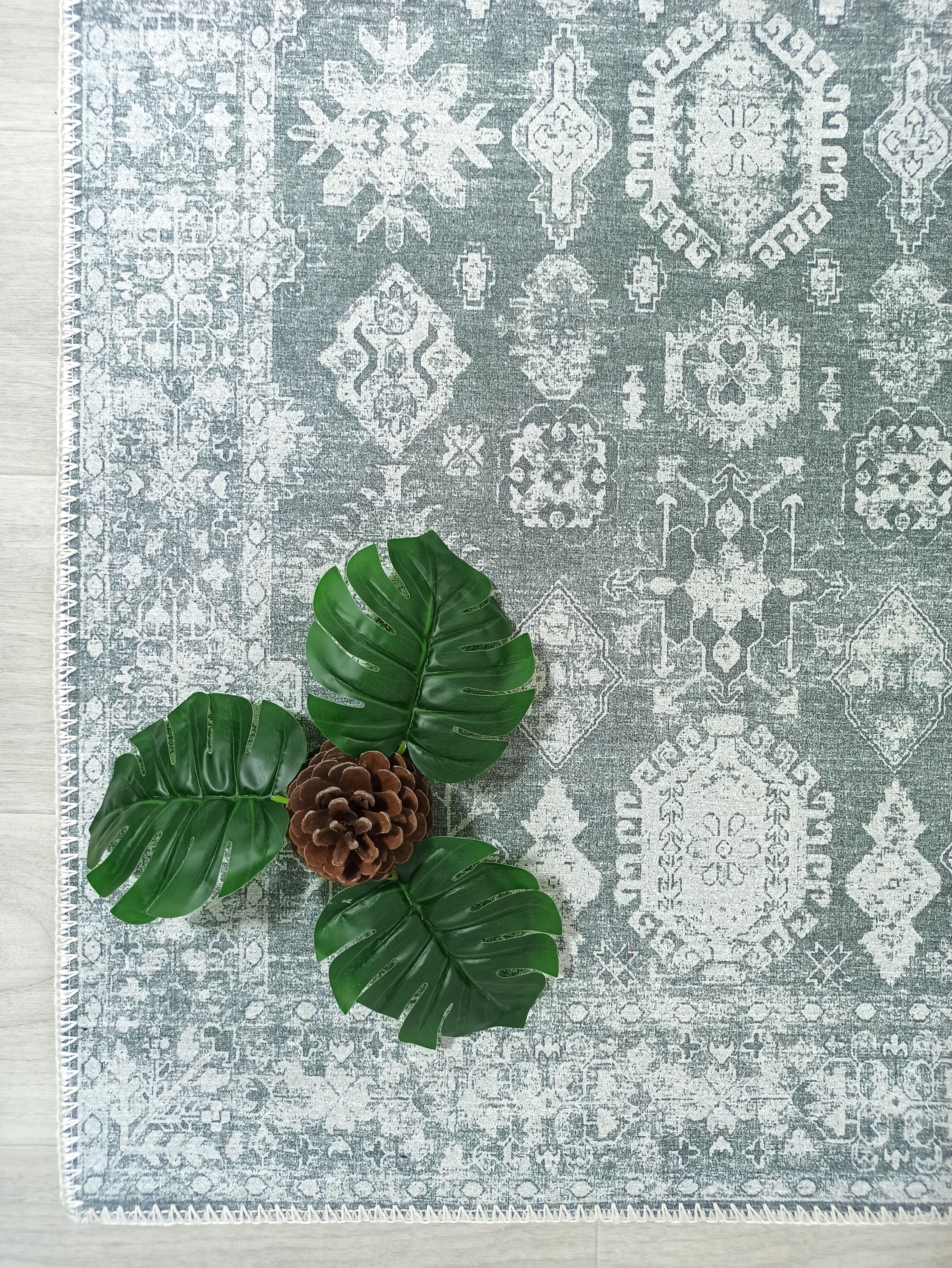 Vintage Eskitme Gri Halı-Pera Halı