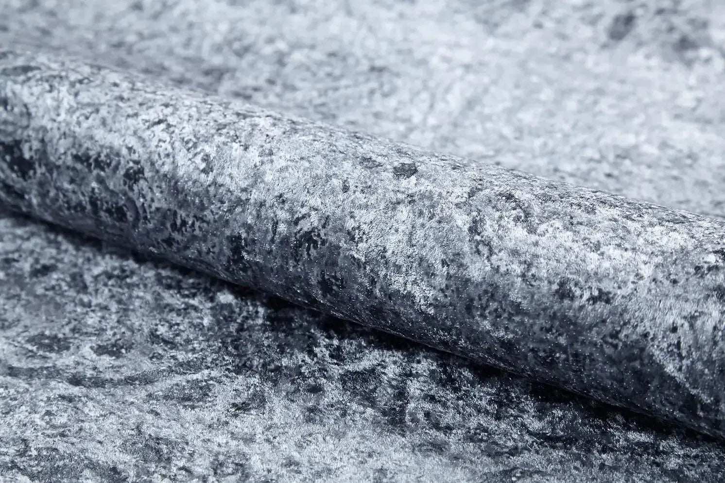 Yuvarlak Motifli Ton Sür Ton Gri Halı-Pera Halı