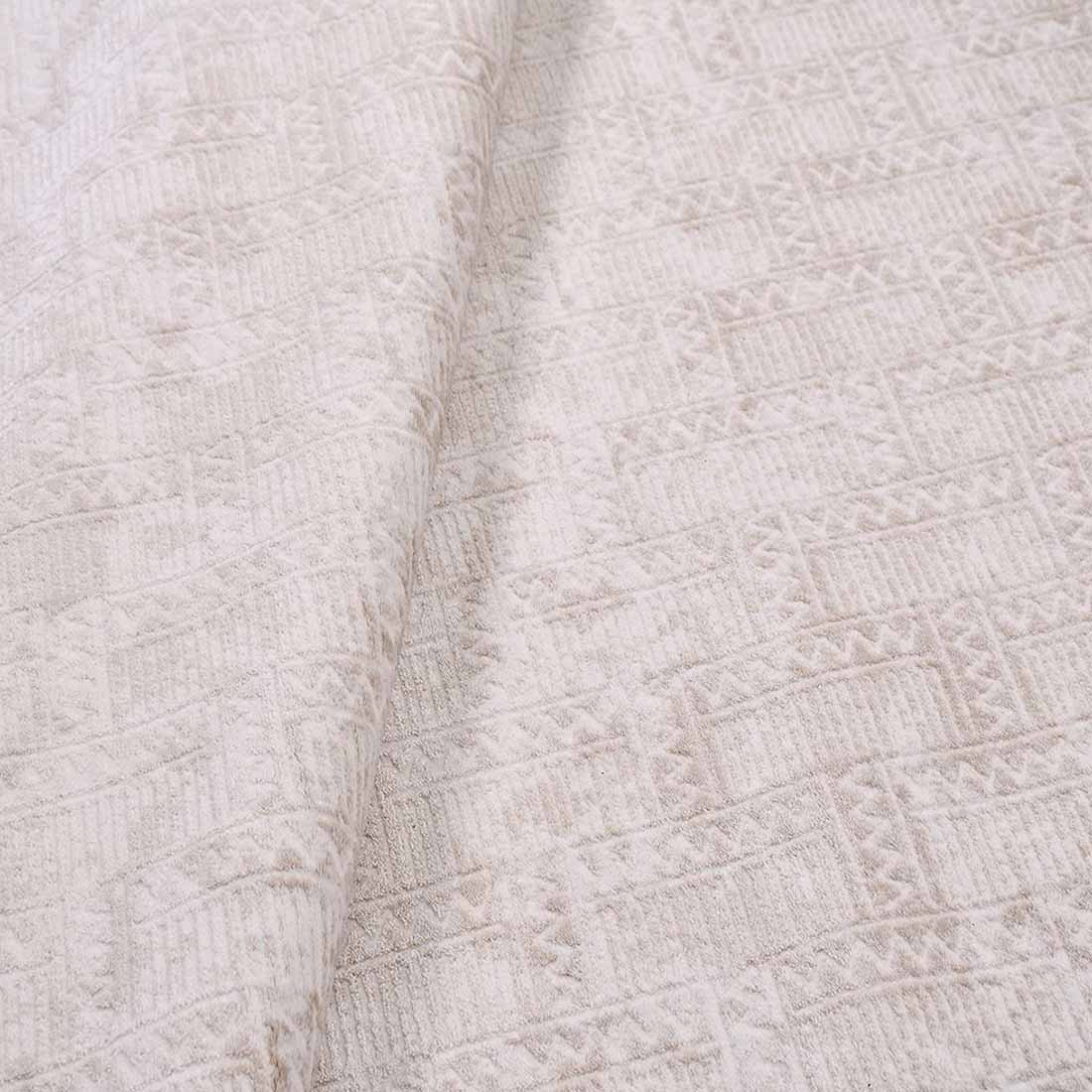 Bej ve Krem Tonlu Modern Bohem Etnik Halı