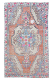 Vibrant Oriental Anatolian Vintage Rug