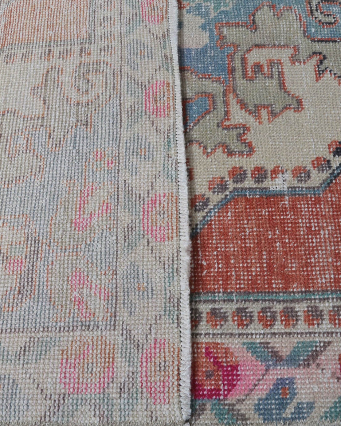 Vibrant Oriental Anatolian Vintage Rug