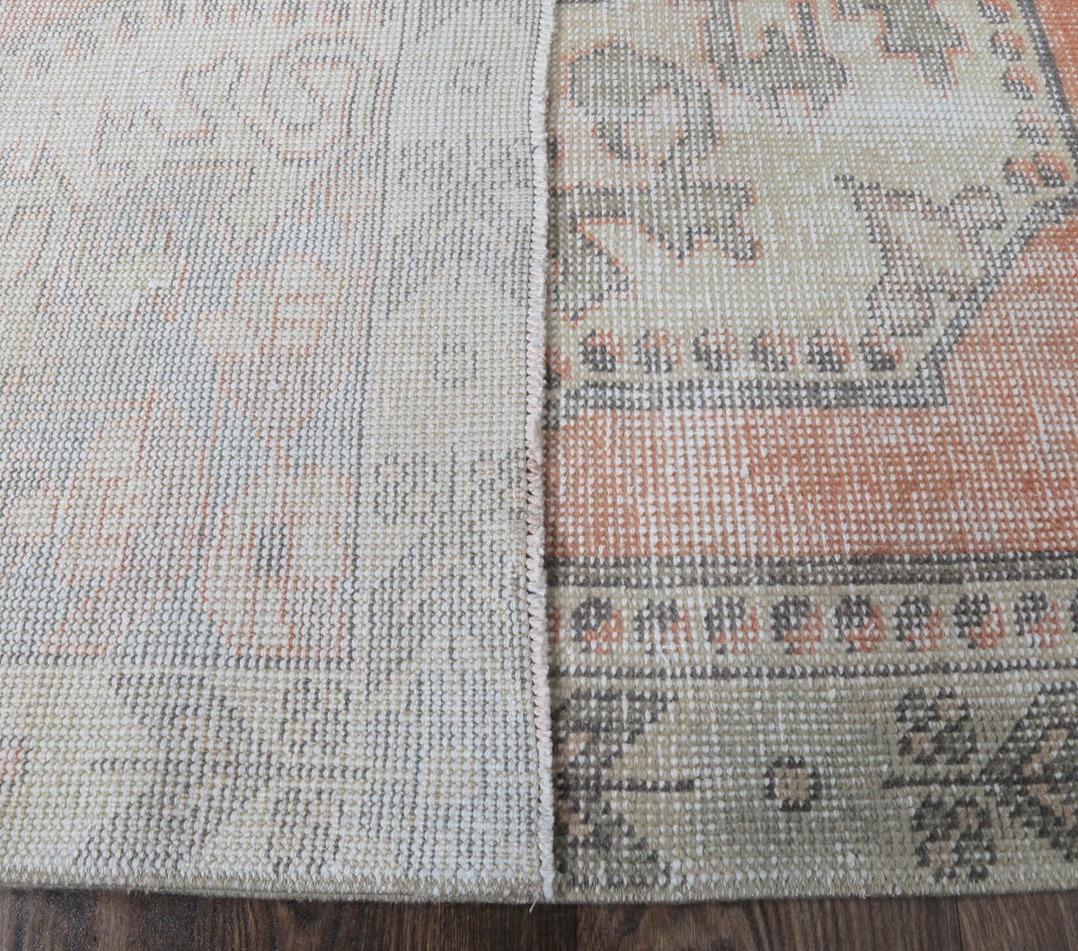 Aliza - Oriental Medallion Oushak Vintage Rug