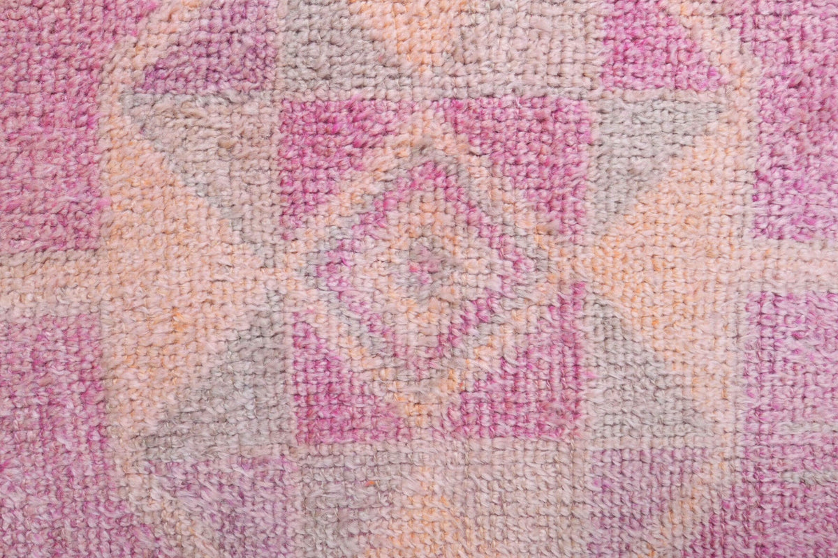 Antre ve koridor için oryantal desenli el dokuma vintage yolluk – 80x365 cm