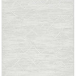 Gri Geometrik Çizgili İskandinav Modern Halı - 522GA