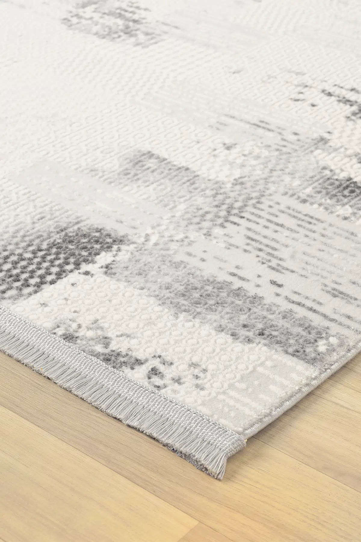 Gri Geometrik Çizgili İskandinav Modern Halı 527GA – 100x200cm, 160x230cm ve 200x290cm ebat seçenekleri