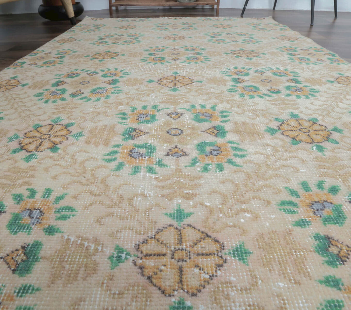 Besime - Small Floral Anatolian Rug
