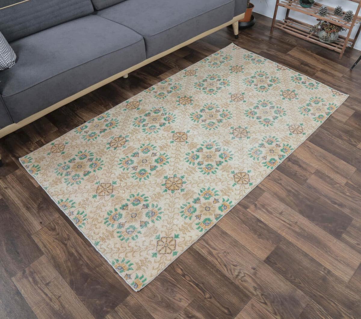 Besime - Small Floral Anatolian Rug