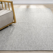 Açık Gri Beyaz Jüt Görünümlü Modern Halı