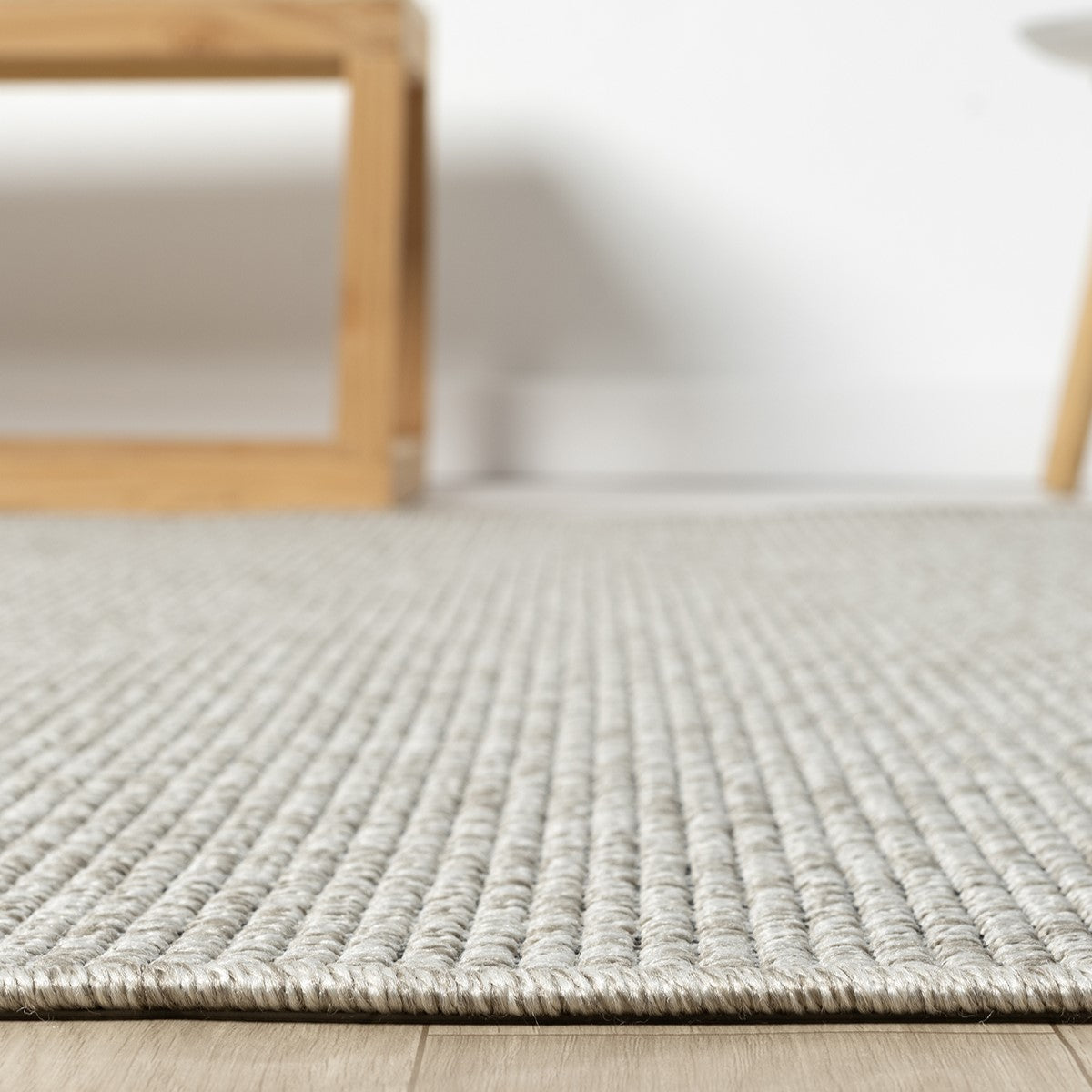 Açık Gri Kalın Dokuma Modern Halı