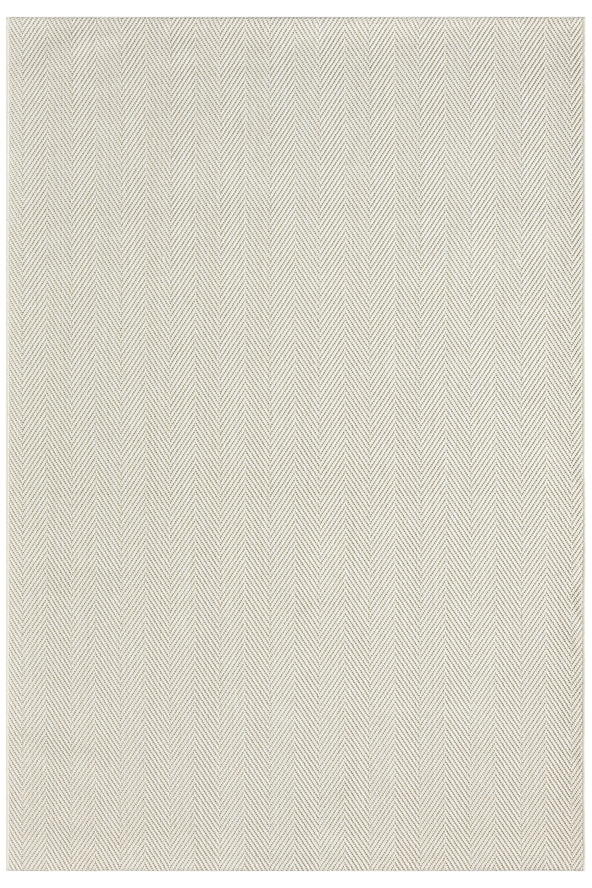 Krem Beyaz Kılçık Desenli Modern Halı