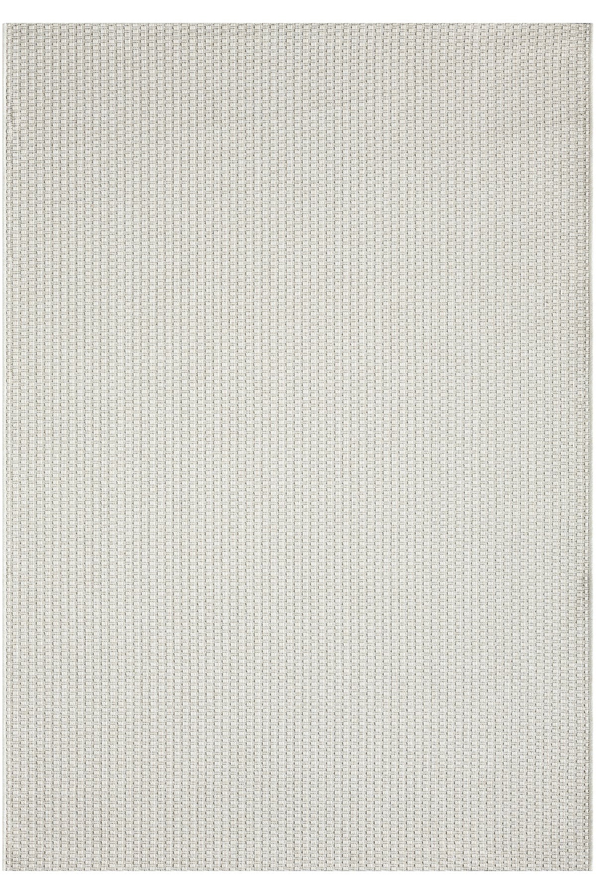 Krem Beyaz Hasır Dokulu Modern Halı