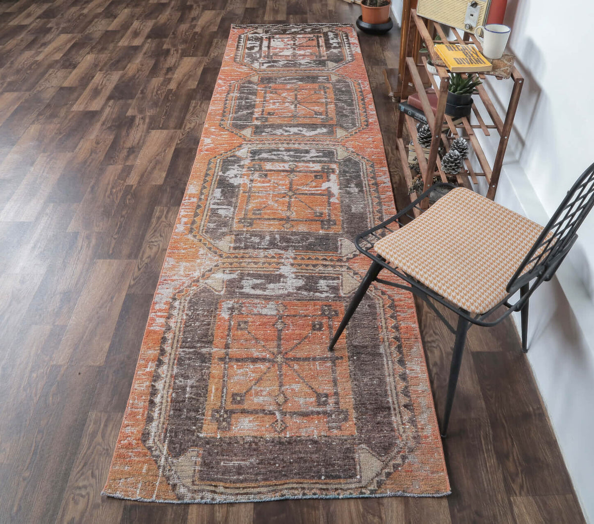 Candash - Oushak Vintage Runner Rug