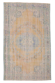 Erin - Faded Orange Vintage Area Anatolian Rug
