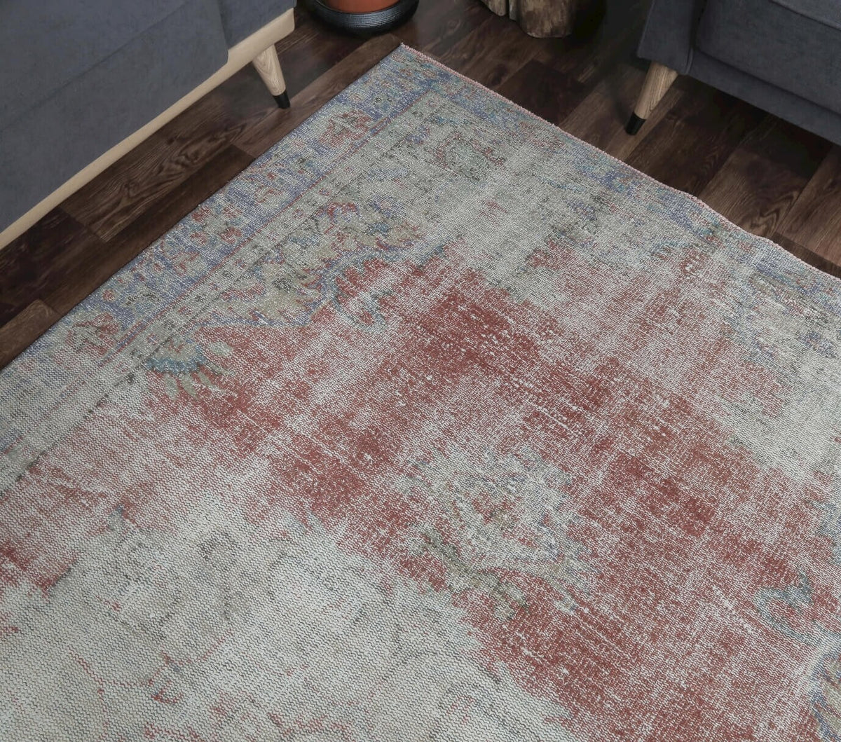 Estelle - Faded Red Oriental Area Anatolian Rug