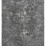 Antrasit Geometrik Blok Desenli Modern Halı - 6001AE