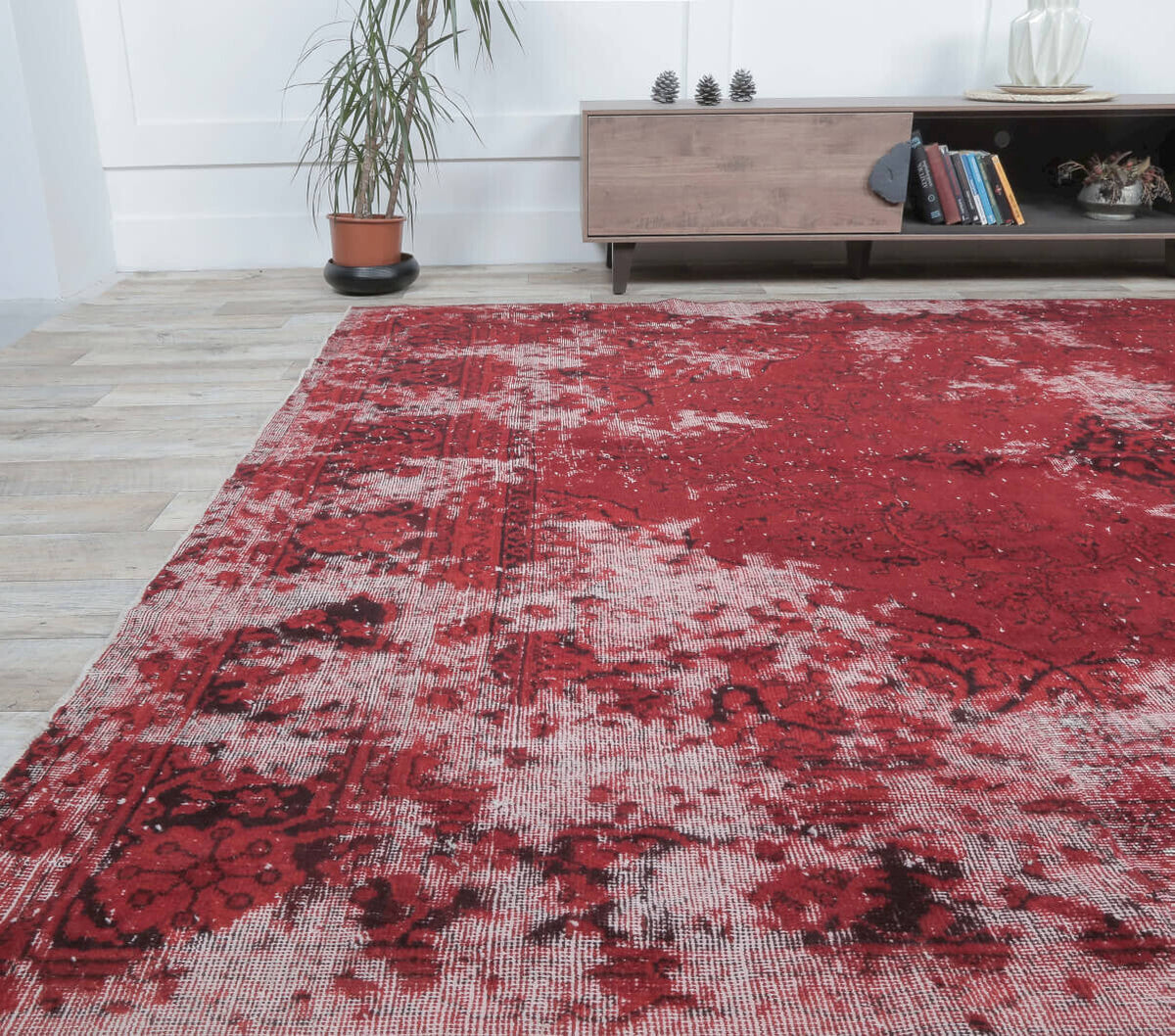 Hacer - Oushak Overdyed & Distressed Area Rug