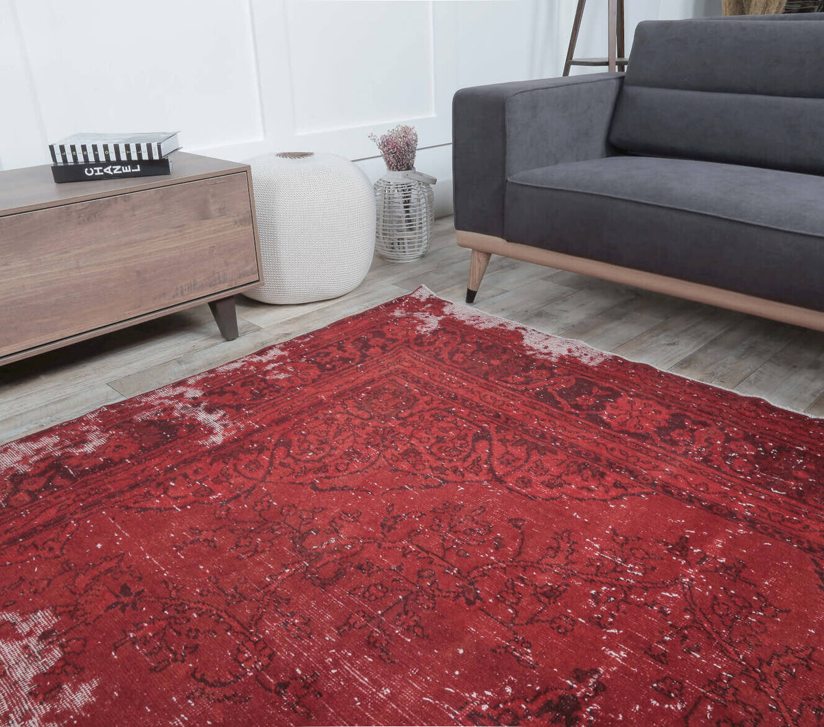 Hacer - Oushak Overdyed & Distressed Area Rug
