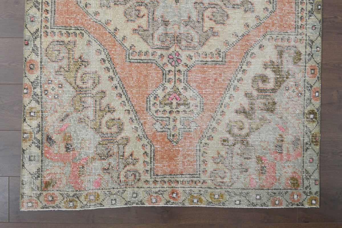 Handmade Vintage Oushak Area Rug