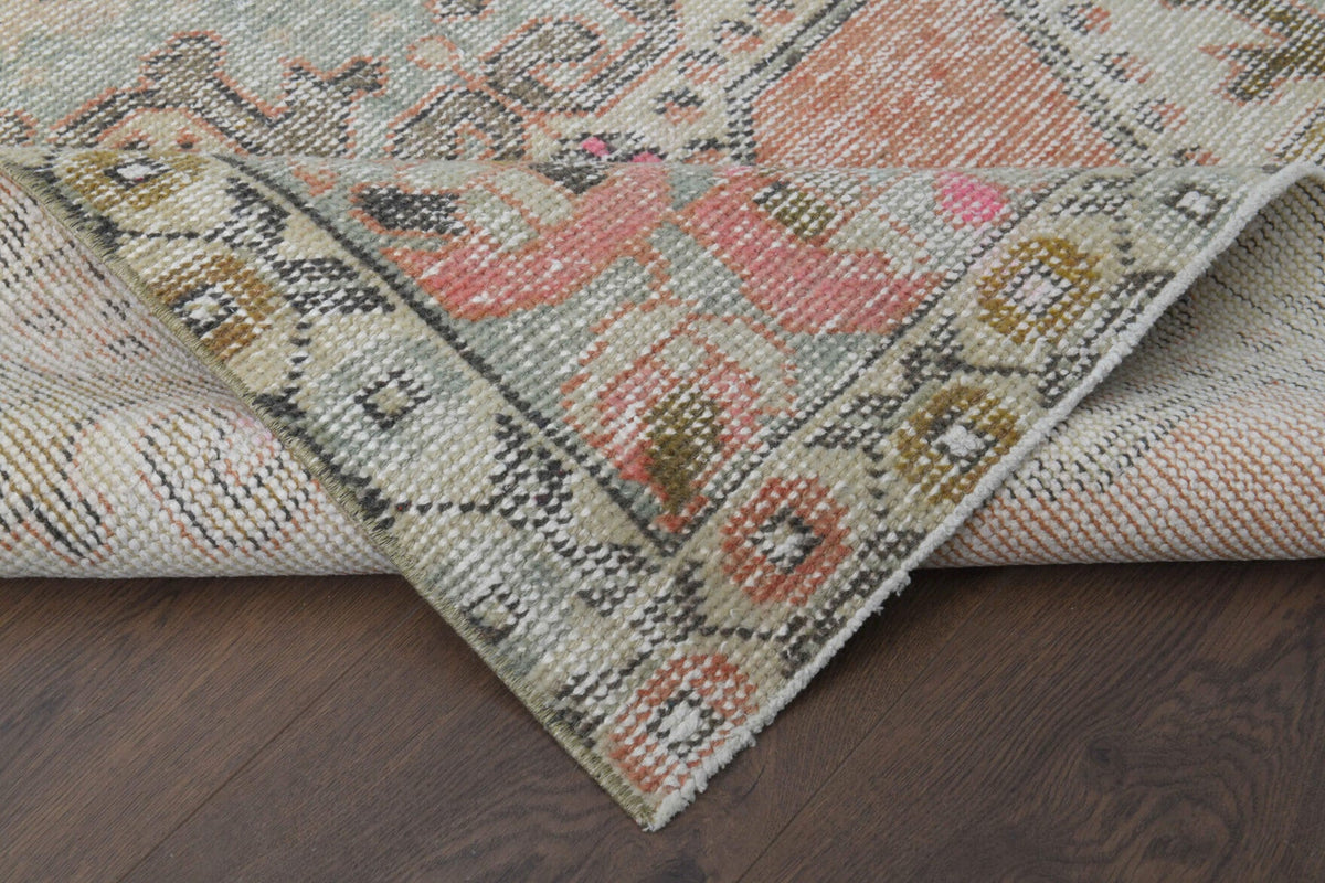 Handmade Vintage Oushak Area Rug