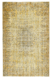 Pale Yellow Colored - Vintage Area Anatolian Rug