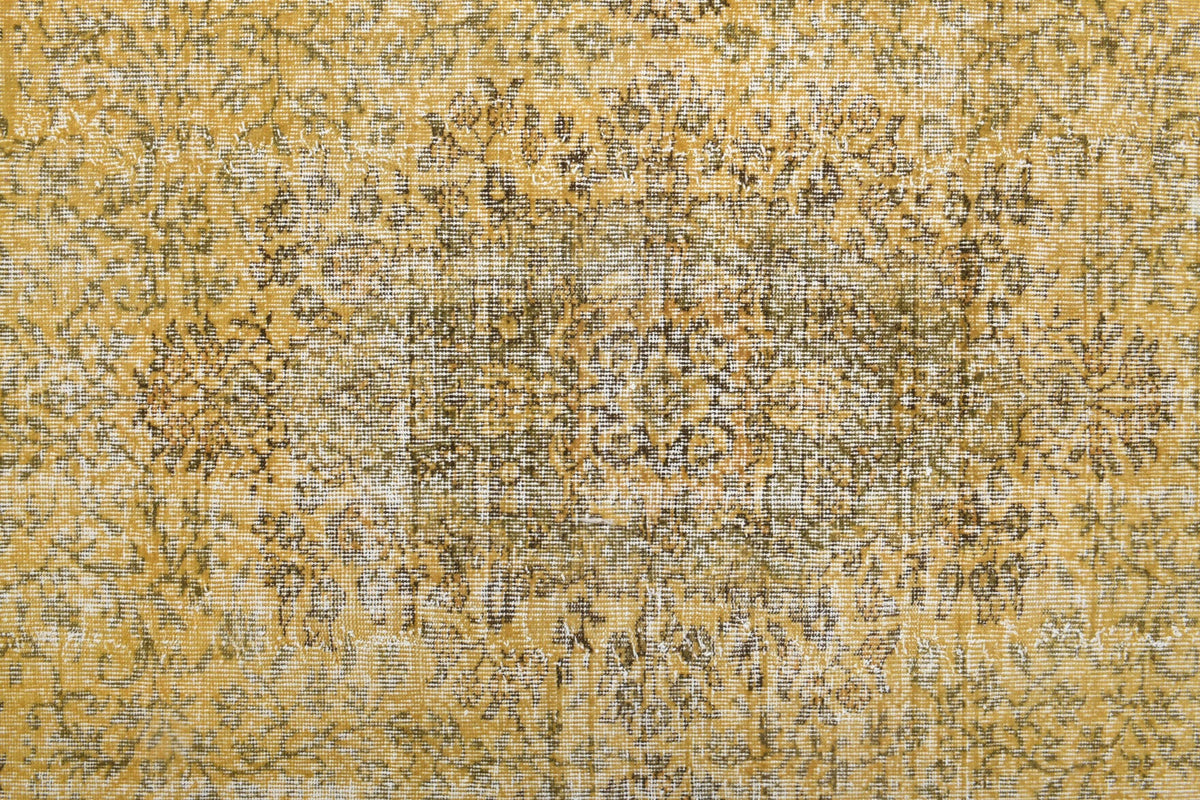 Pale Yellow Colored - Vintage Area Anatolian Rug