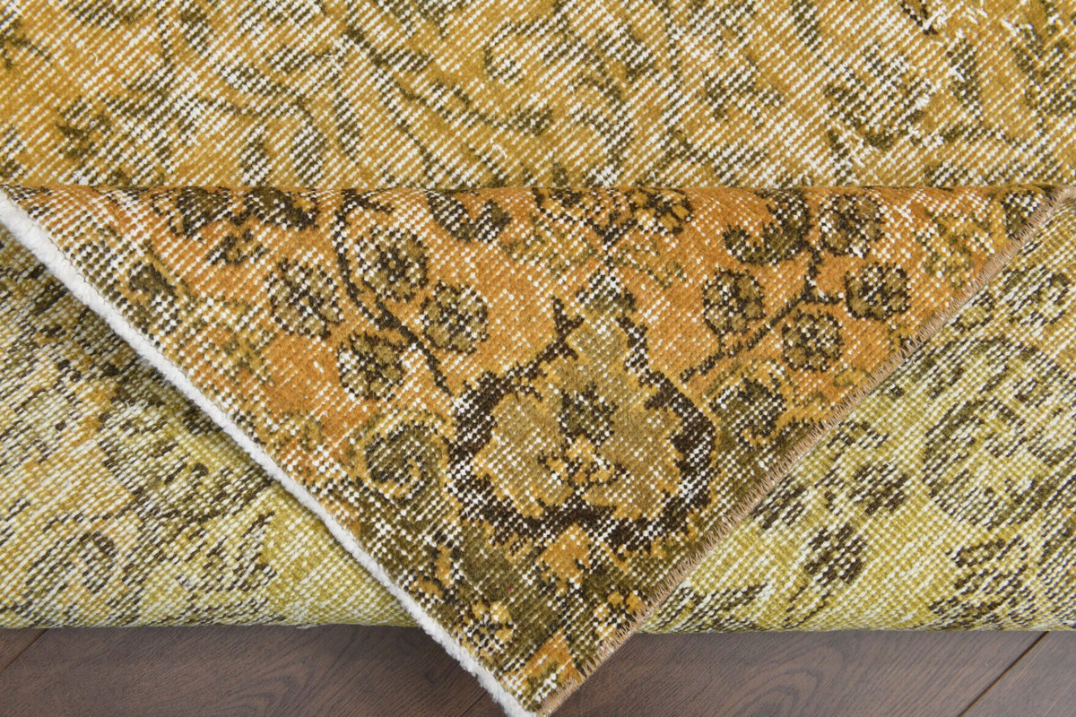 Pale Yellow Colored - Vintage Area Anatolian Rug