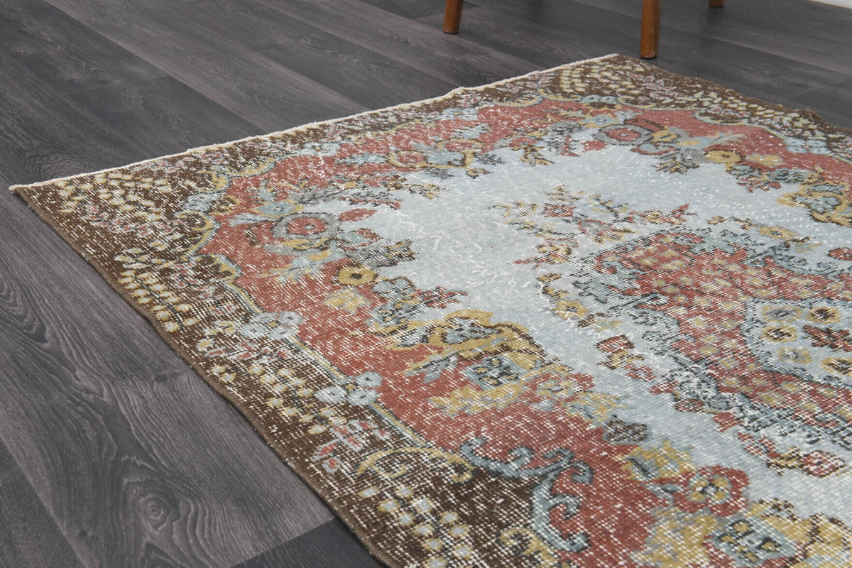 Tek parça el dokuma vintage halı 115x190 cm (2,19 m²) – Pera Halı