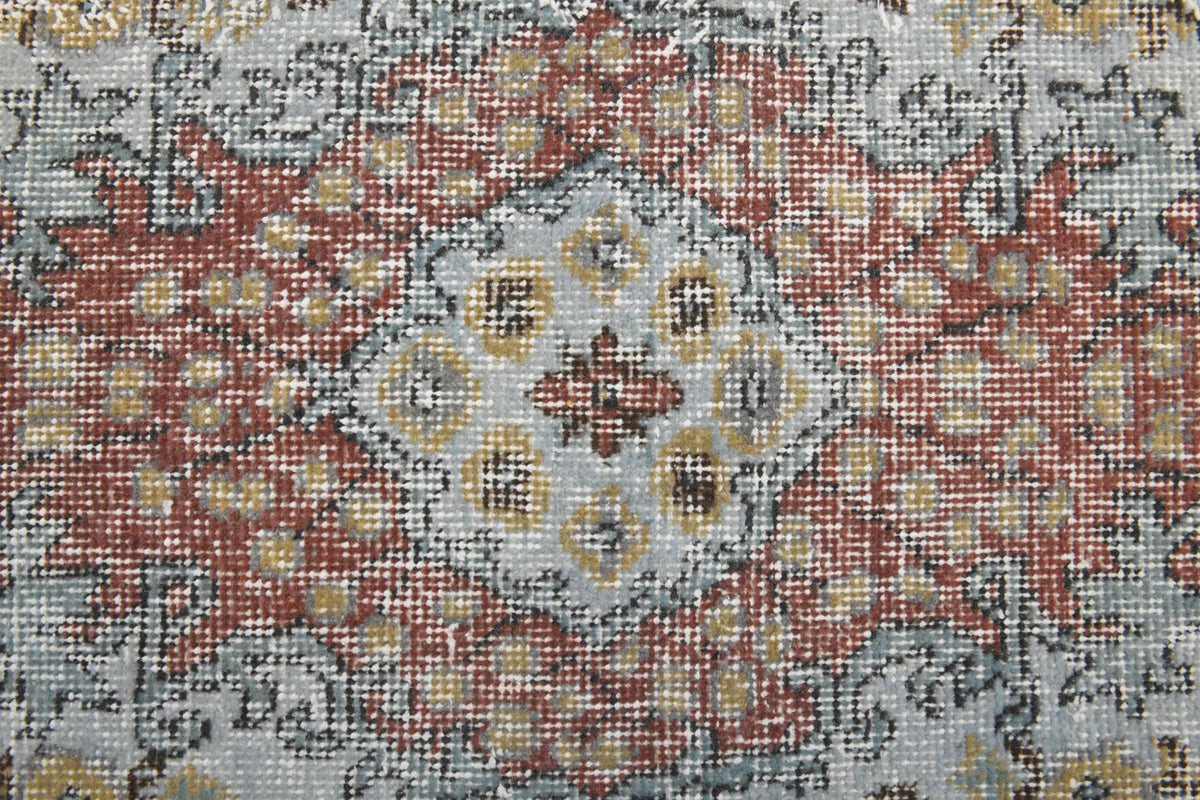 Antre için oryantal desenli el dokuma vintage halı – 115x190 cm