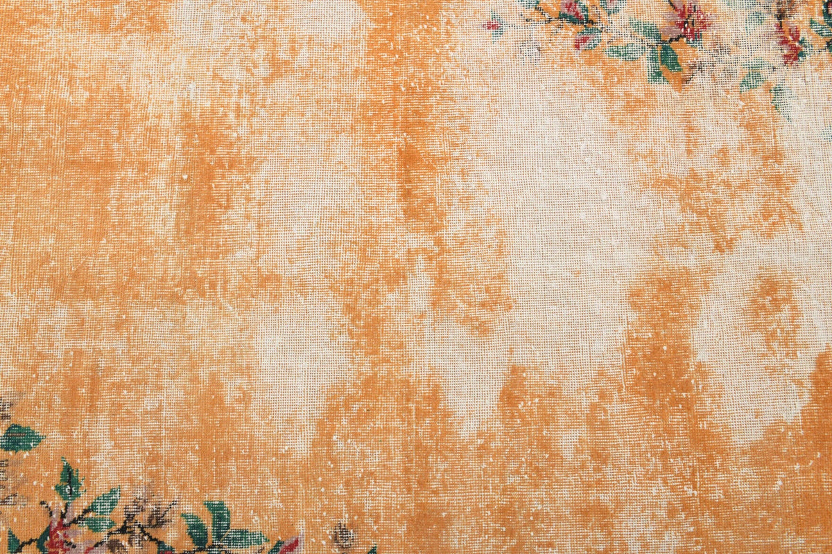 Distressed Handmade Vintage Area Rug