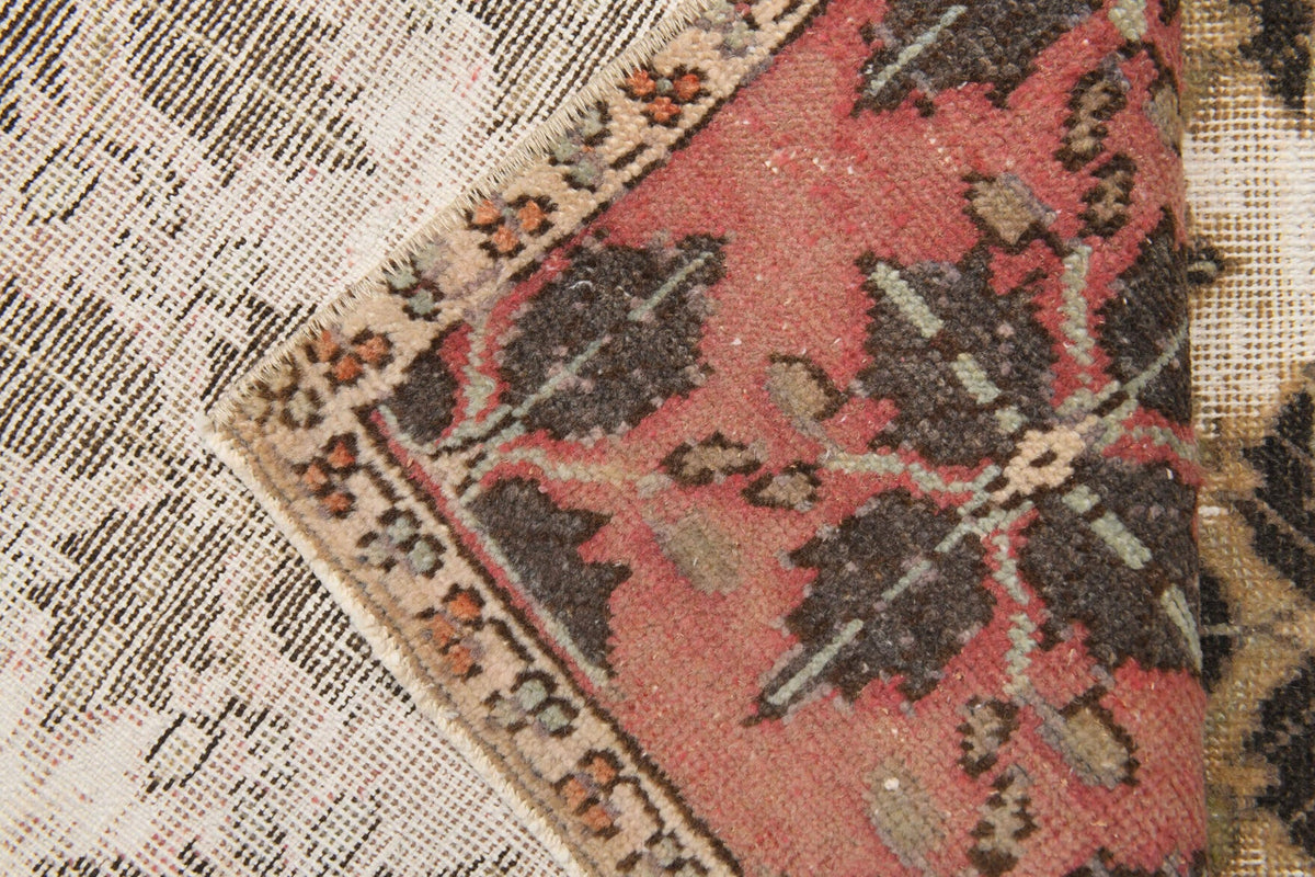 Double Colored Vintage Anatolian Rug