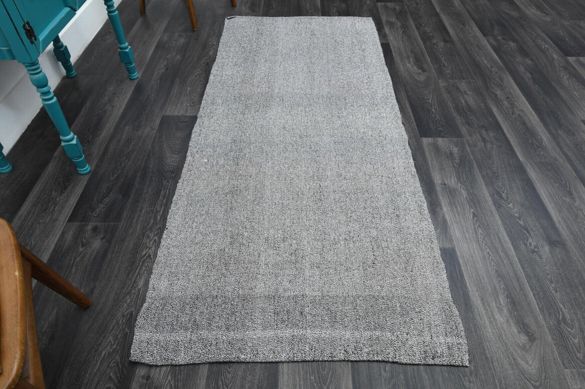 El yapımı vintage yolluk 97x224 cm oryantal desenli yün - detay görünümü