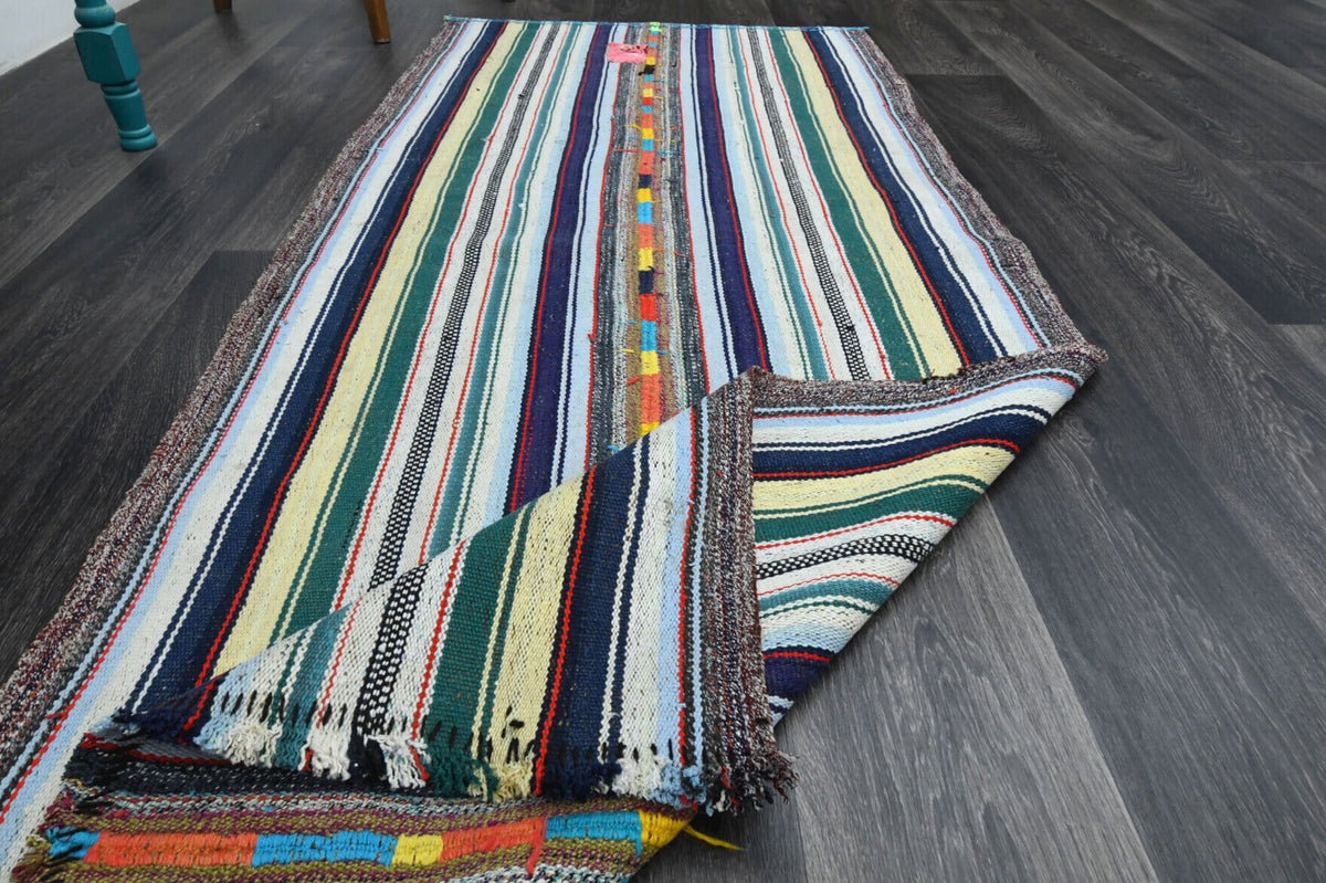 Handmade Vintage Kilim Runner Rug