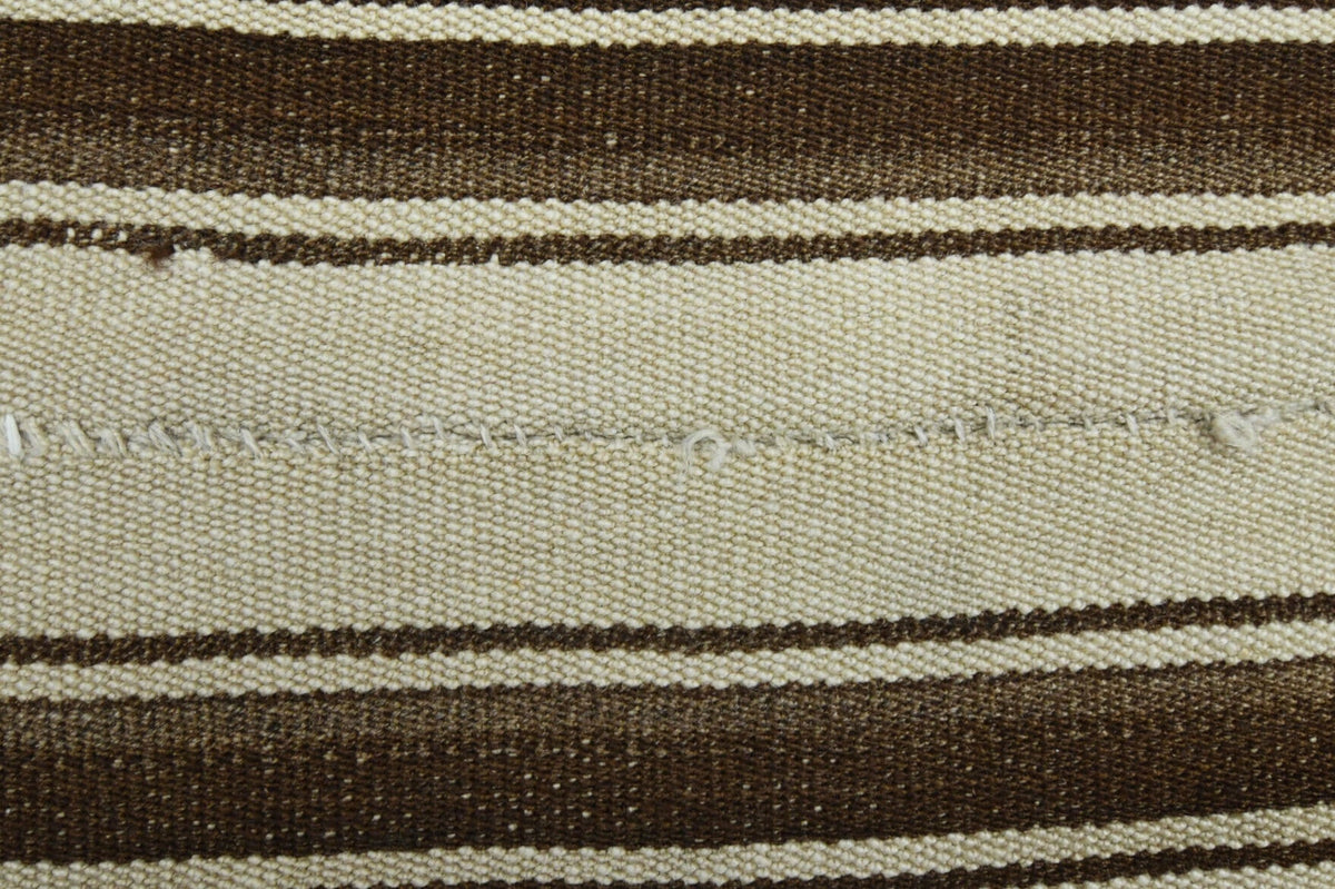 Vintage kilim 152x201 cm – bej, turuncu ve kahverengi oryantal desenli, el dokuma